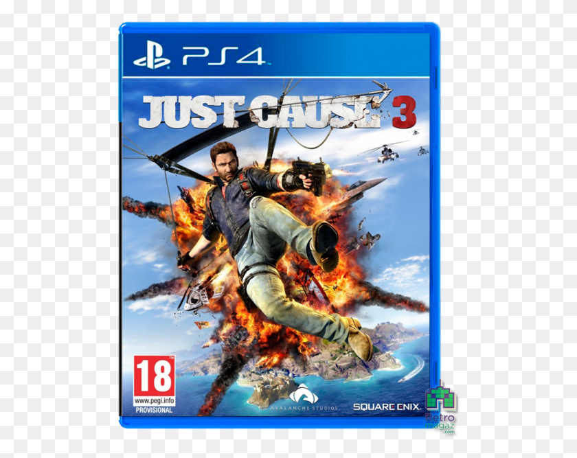 499x607 Just Cause 3 Rus Ps4 Xbox One Just Cause 3 Game, Advertisement, Person, Human HD PNG Download