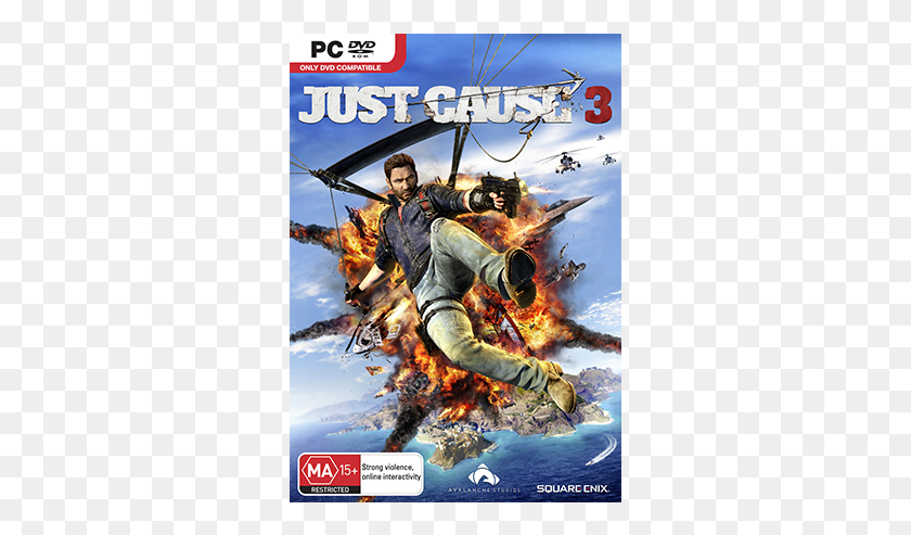 307x433 Just Cause Just Cause 3 Pc Cover, Person, Human, Fire HD PNG Download