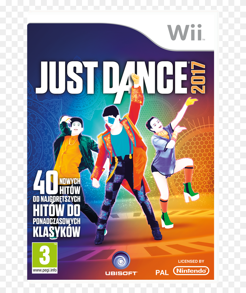 662x939 Just Dance 2017 Wii 17578 Just Dance 2017 Nintendo Wii, Плакат, Реклама, Флаер Png Скачать