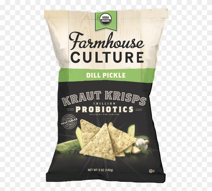 497x695 Just Like Our Immensely Popular Kraut And Gut Shots Farmhouse Culture Kraut Krisps, Bread, Food, Tortilla HD PNG Download