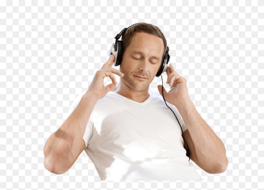 935x654 Just Listen To This Money Flow Meditation For A Few Woman Meditating With Headphones, Person, Human, Electronics HD PNG Download