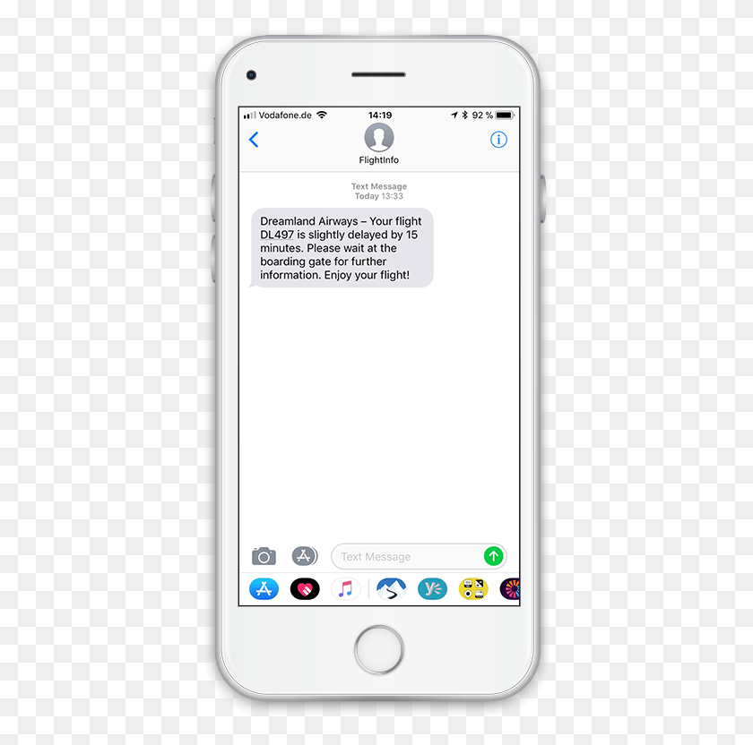 392x772 Just One Example For Retarus Enterprise Sms Services Fnb Sms Payment Notification, Mobile Phone, Phone, Electronics HD PNG Download