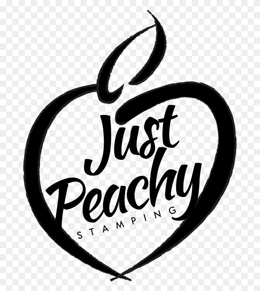 691x878 Just Peachy Stamping Calligraphy, Text, Plant, Food HD PNG Download