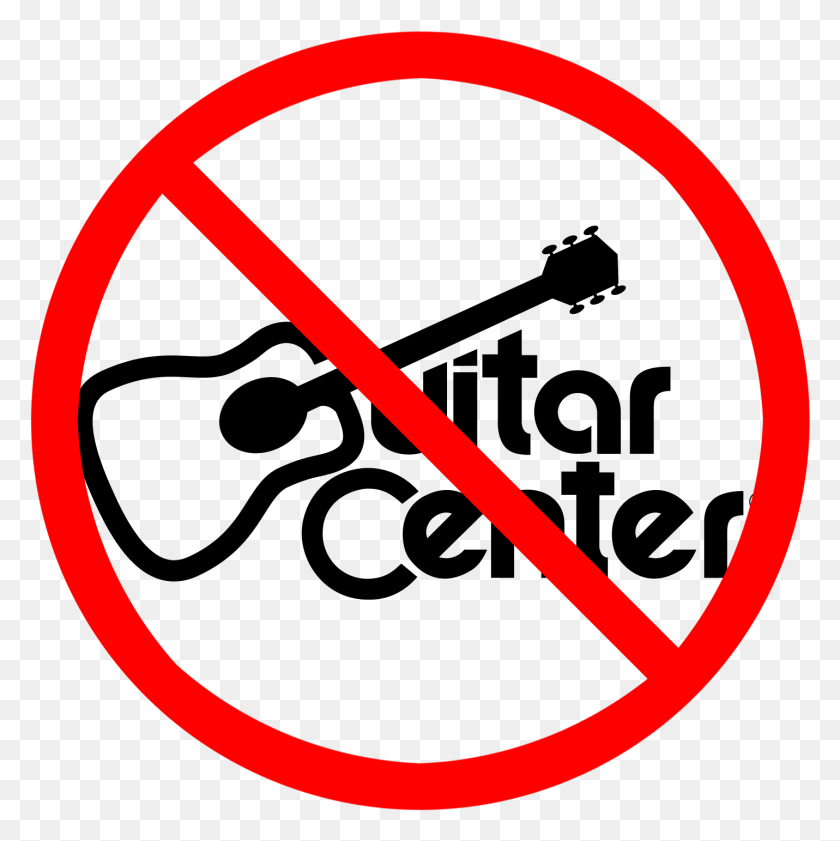 1431x1433 Just Say No To Guitar Center Lorry No Parking Logo, Symbol, Sign, Road Sign HD PNG Download