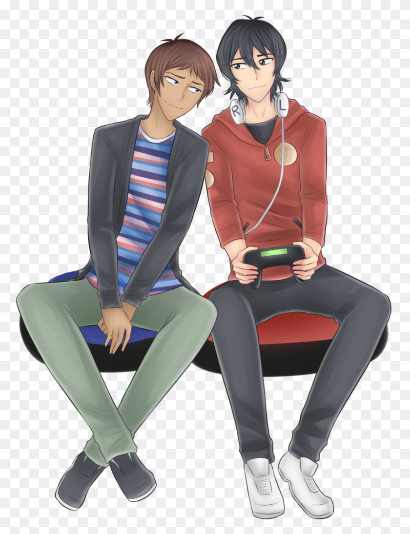 773x1034 Just Some Cute Comic Pictures Of Klance None Of These Voltron Be More Chill, Sitting, Person, Human HD PNG Download
