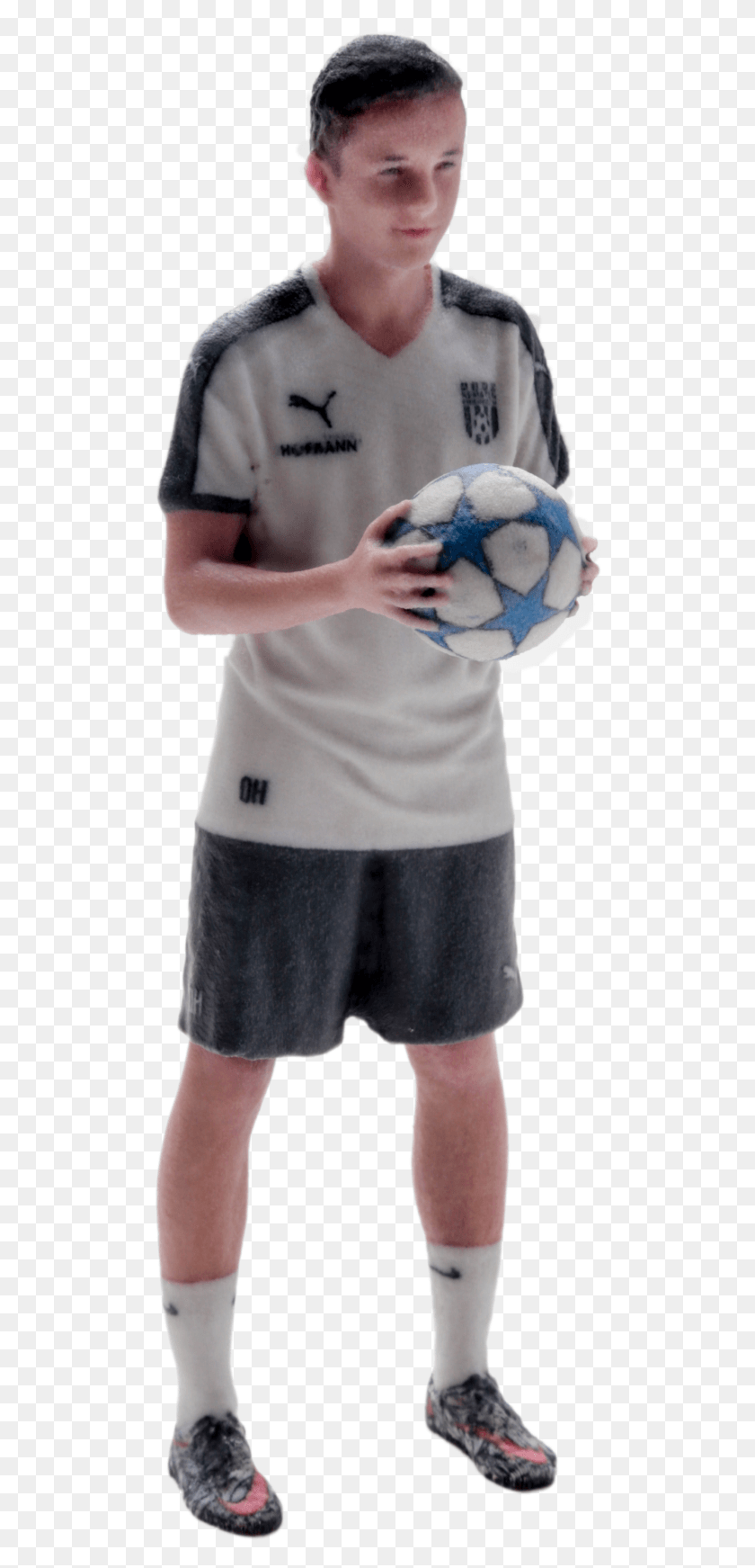 501x1683 Just Step Into Our Scanning Booth And In Less Than, Person, Clothing, Soccer Ball HD PNG Download