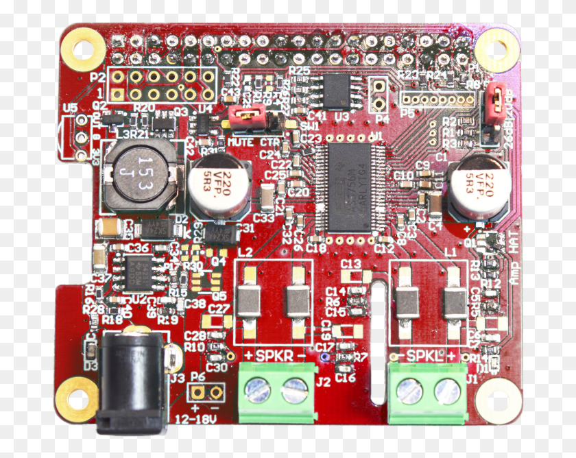 690x608 Justboom Amp Hat 10001000 940 Kb Electronic Component, Electronics, Computer, Hardware HD PNG Download