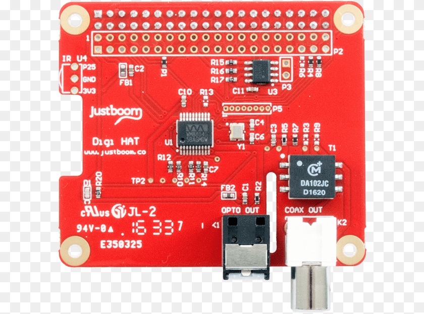 617x623 Justboom Digi Hat For The Raspberry Pi, Electronics, Hardware, Computer Hardware, Scoreboard Clipart PNG