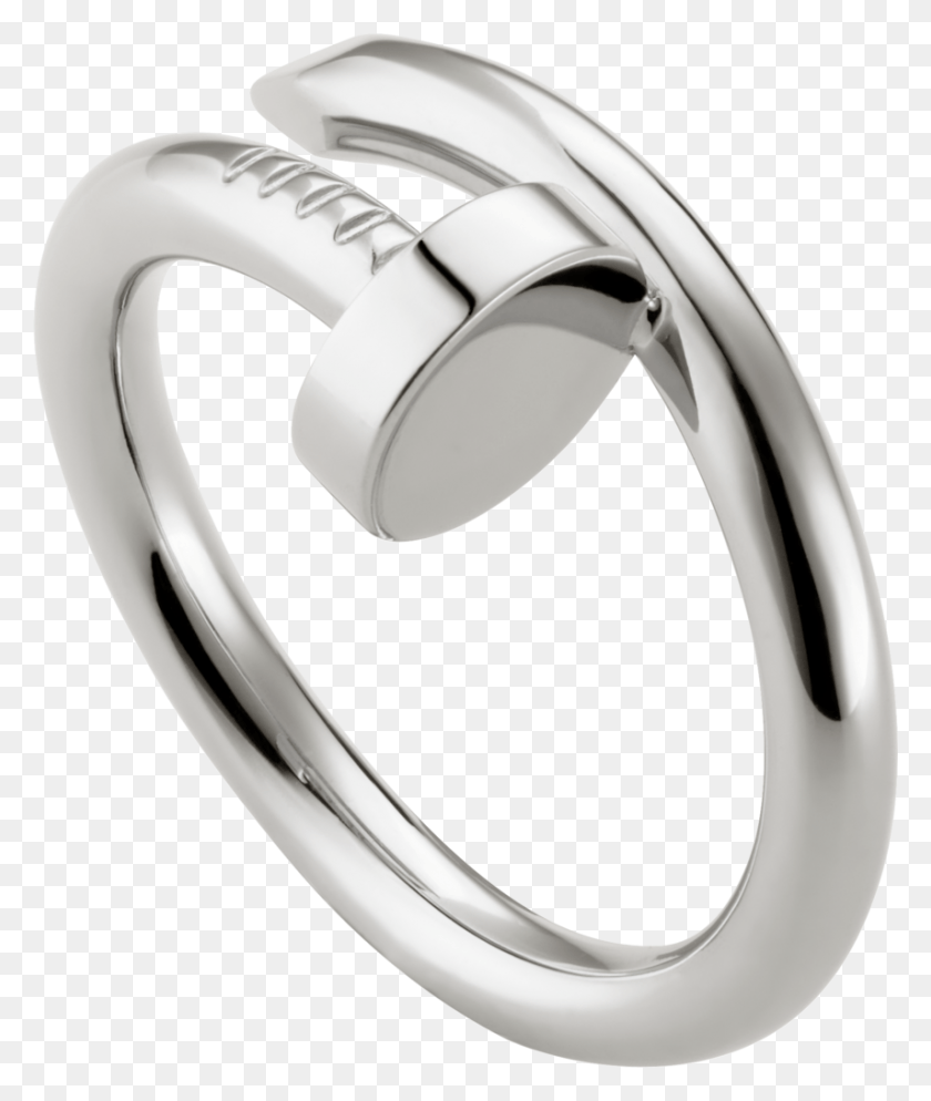855x1024 Juste Un Clou Ring White Gold Cartier Juste Un Clou Ring Silver, Platinum, Jewelry, Accessories HD PNG Download