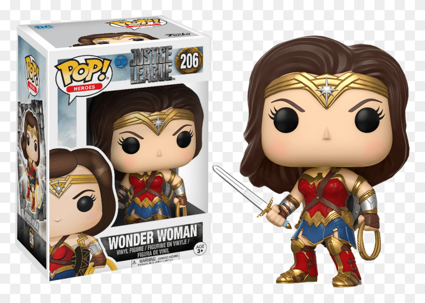 1160x801 Justice League Funko Pop Justice League Wonder Woman, Figurine, Doll, Toy HD PNG Download