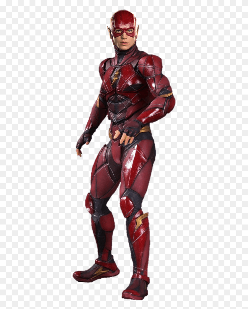 353x986 Justice League Justice League Flash Statue, Person, Human, Costume HD PNG Download
