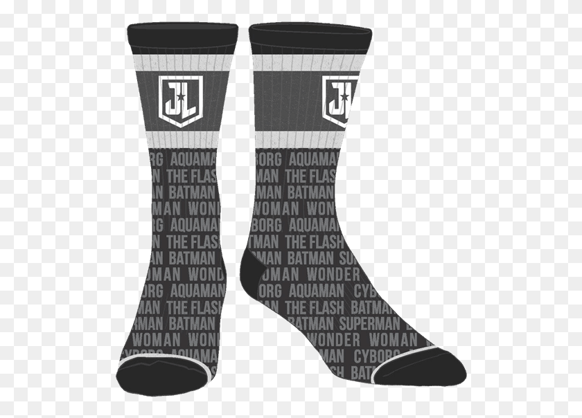 508x544 Justice League Logo Crew Socks Sock, Clothing, Apparel, Shoe HD PNG Download