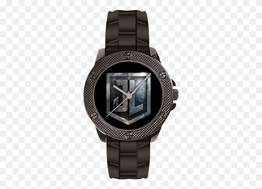 307x547 Justice League Watch Neutra Chronograph Black Stainless Steel Watch, Wristwatch HD PNG Download