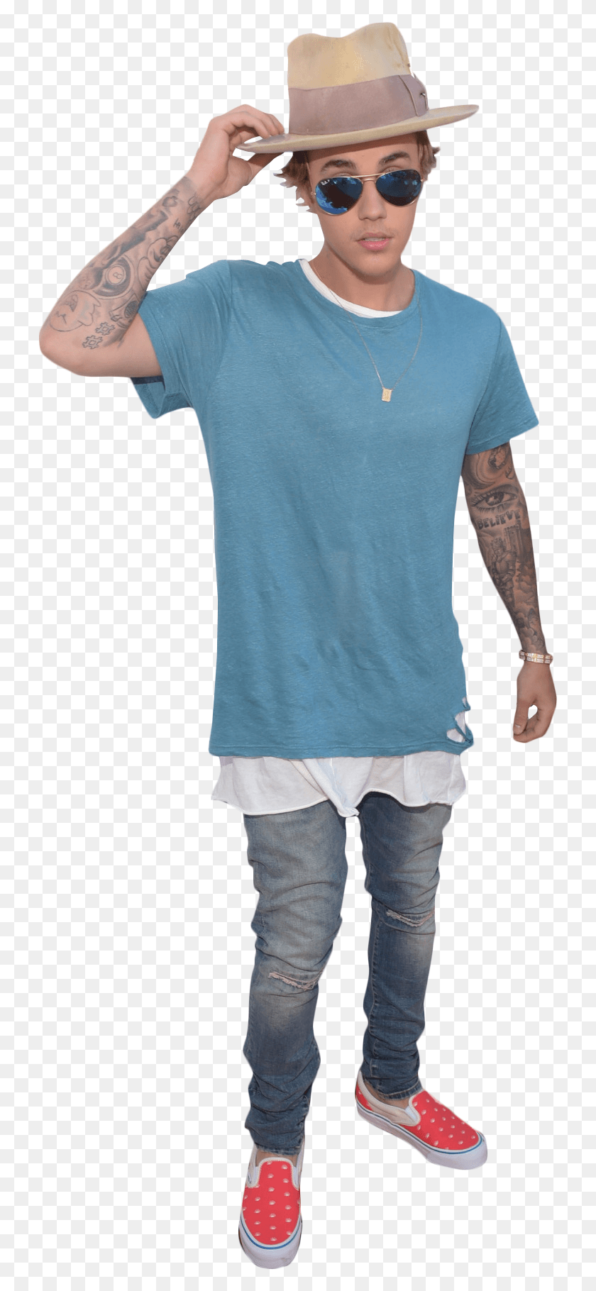 731x1760 Justin Bieber Image Fedora, Clothing, Apparel, Sleeve HD PNG Download