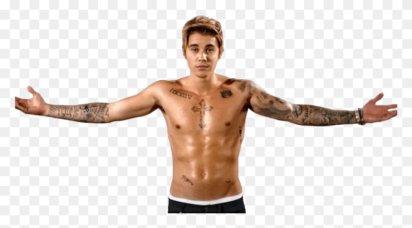 1025x534 Justin Bieber Justin Bieber Sin Camisa, Piel, Persona, Humano Hd Png