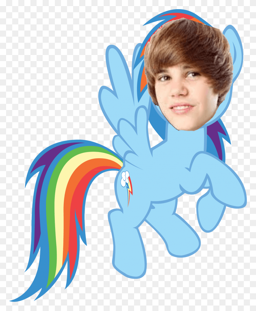 1390x1708 Justin Bieber Rainbow Rainbow Dash Safe My Little Pony En, Graphics, Person HD PNG Download