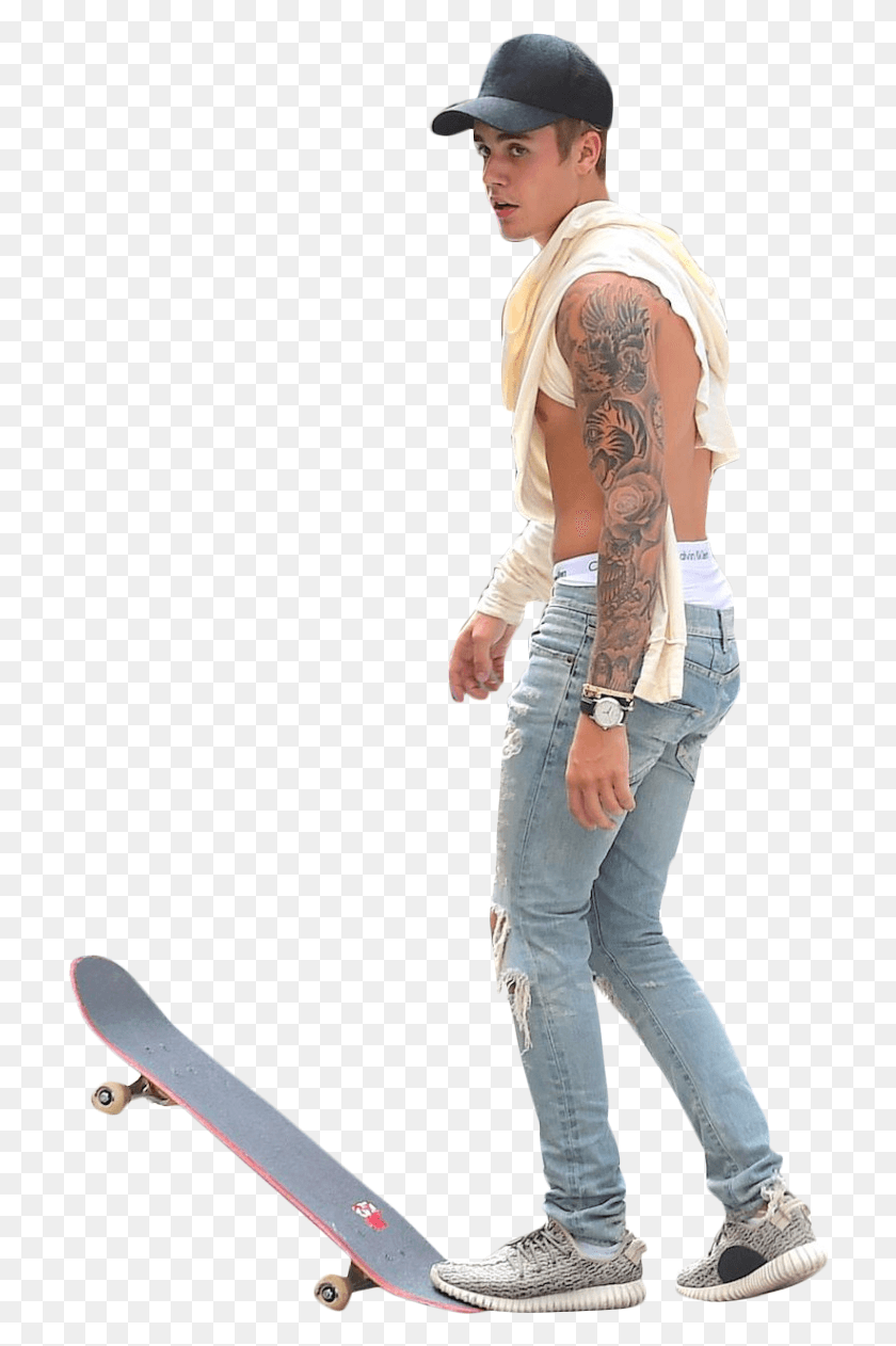 713x1202 Justin Bieber Skateboarding People Skateboarding, Skin, Person, Human HD PNG Download