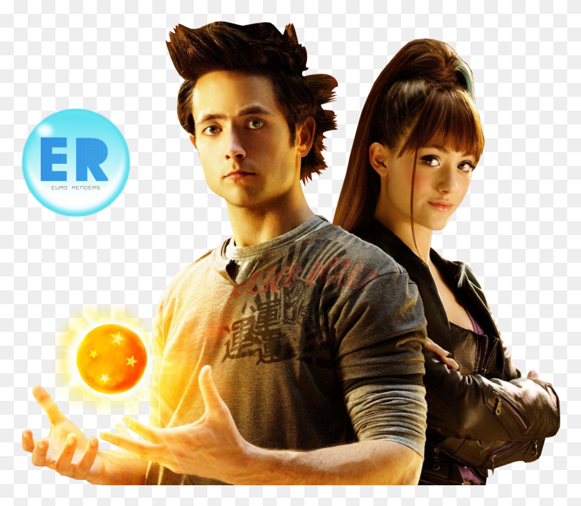 1187x1023 Justin Chatwin And Emmy Rossum Dragon Ball Z Movie Goku, Person, Human, Clothing HD PNG Download