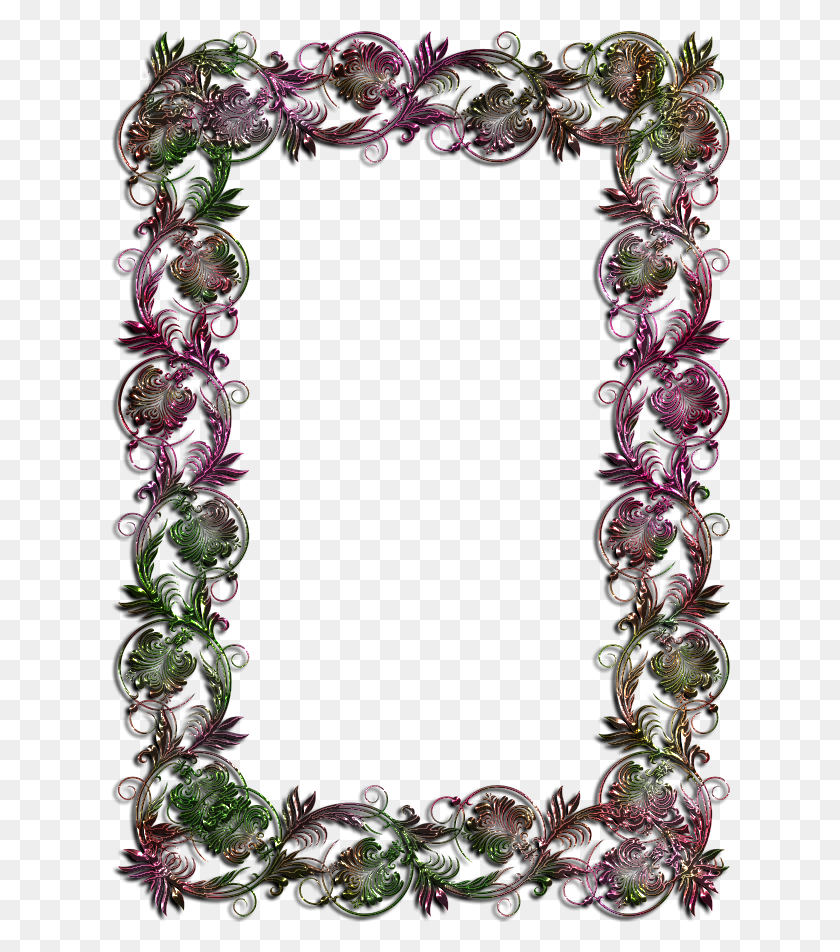 620x892 Justin Timberlake Clipart Frame Silk Ribbon Border Maria Cseri, Floral Design, Pattern, Graphics HD PNG Download