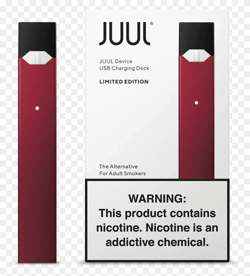 791x881 Juul Limited Edition Maroon Device Kit Red Juul For Sale, Text, Electronics, Flyer HD PNG Download