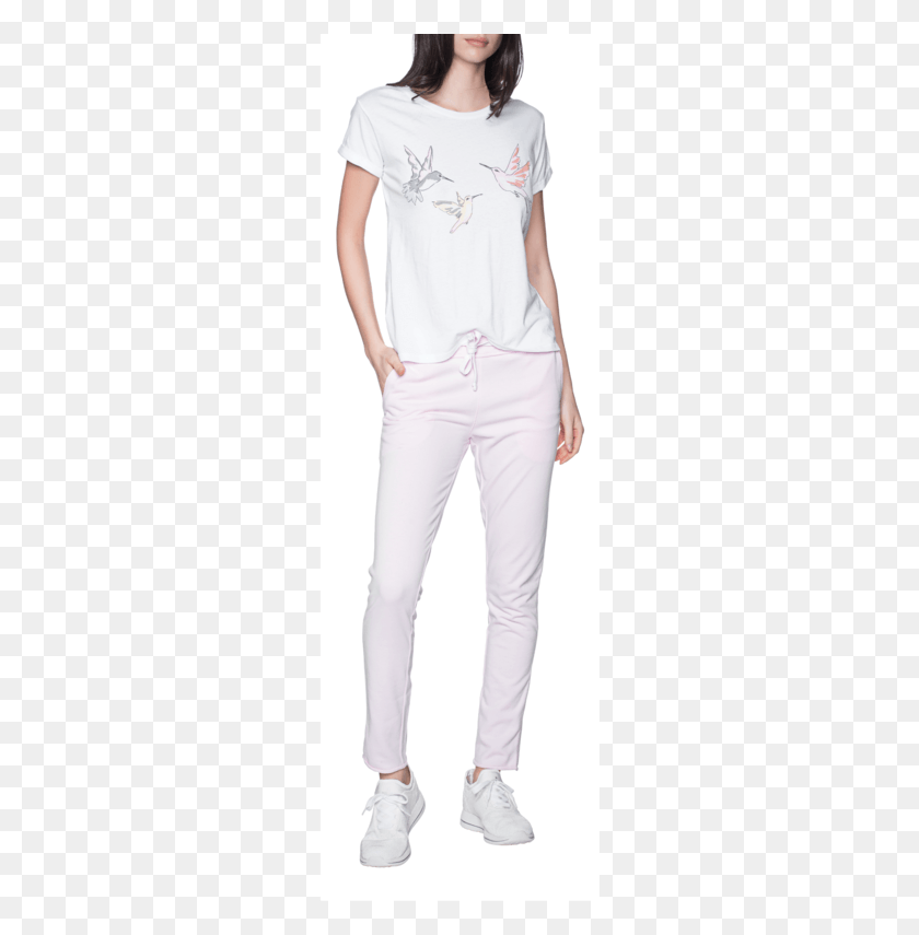 258x795 Juviahummingbird Front White Cotton T Shirt With Pajamas, Pants, Clothing, Apparel HD PNG Download