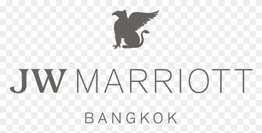 1027x483 Descargar Png Jw Marriott Bangkok Jw Marriott Cancun Logotipo, Texto, Animal, Símbolo Hd Png