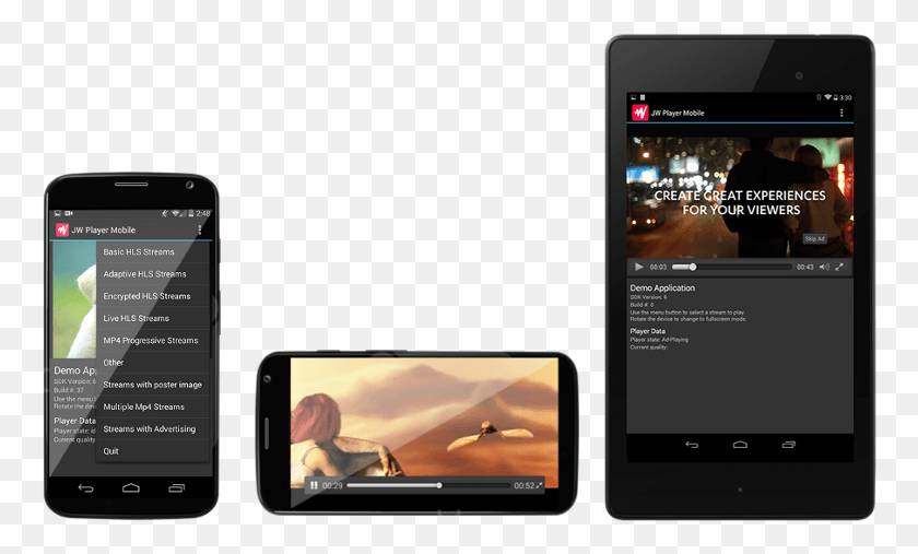 764x447 Jw Player Launches Android Sdk Public Beta Jw Player Android, Mobile Phone, Phone, Electronics HD PNG Download