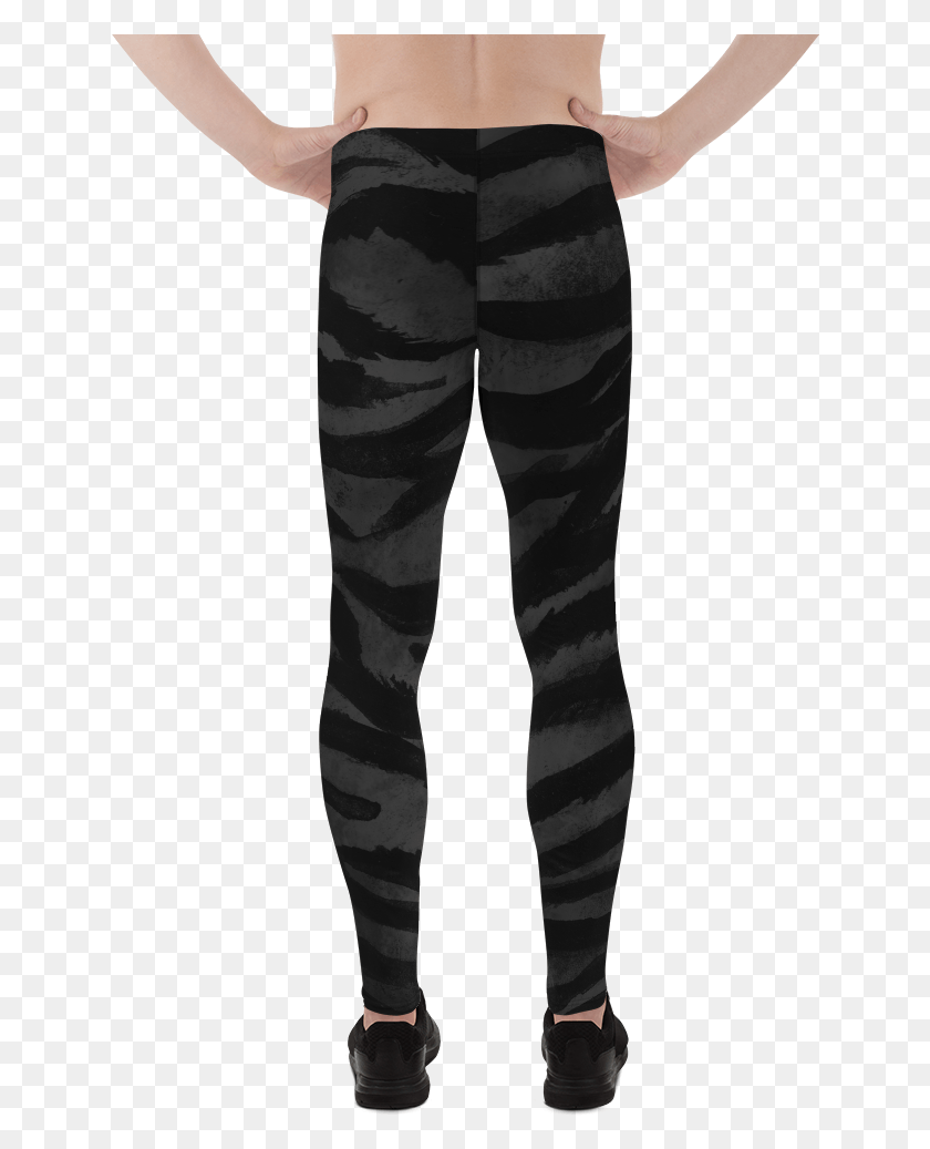 640x977 Kago Boss Black Tiger Stripe Men39s Yoga Pants Running Leggings, Clothing, Apparel, Person HD PNG Download