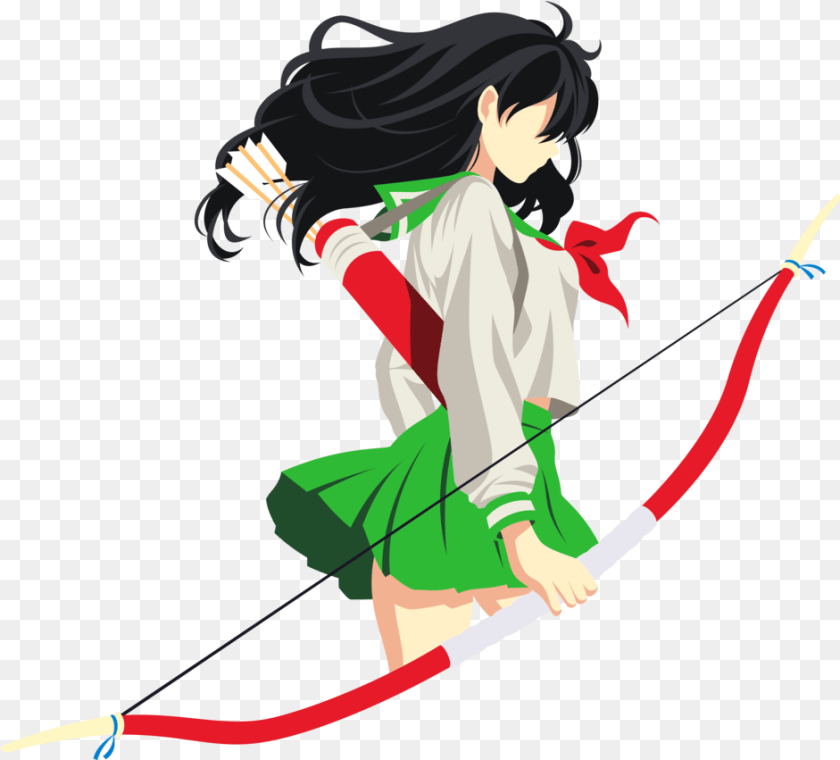 941x851 Kagome Kagomehigurashi Inuyasha Minimalist Girl Animegi Inuyasha Wallpaper Hd 4k, Weapon, Bow, Baby, Person Transparent PNG