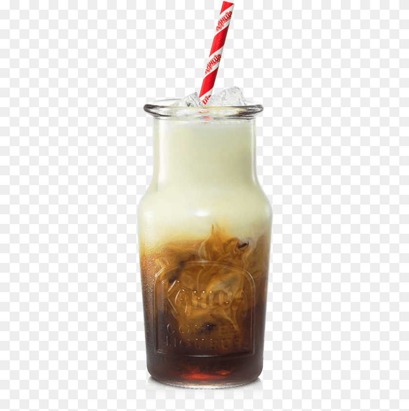 283x844 Kahla Iced Coffee Kahlua Drink, Beverage, Milk, Juice, Jar PNG