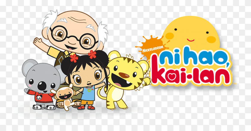 804x392 Kai Lan Cartoon Tv Shows Nick Jr Full Episodes Ni Hao Kai Lan, Crowd, Family, Food HD PNG Download