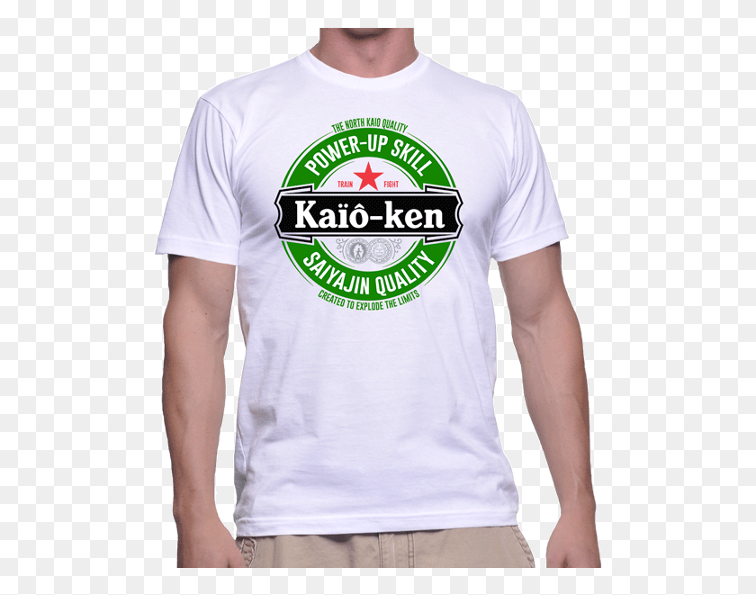 499x601 Descargar Png / Kaioken Homme Heineken, Ropa, Camiseta, Camiseta Hd Png