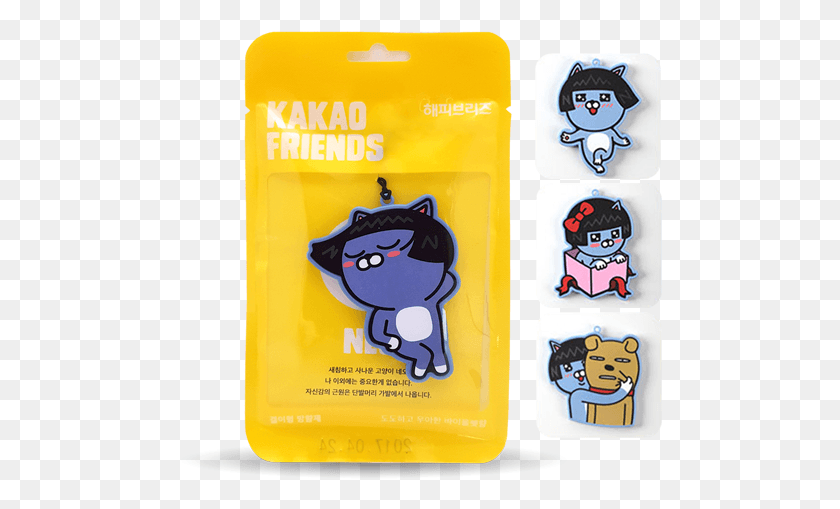485x449 Kakao Friends Figure Hanging Type Air Fresheners Cartoon, Label, Text, Mobile Phone HD PNG Download