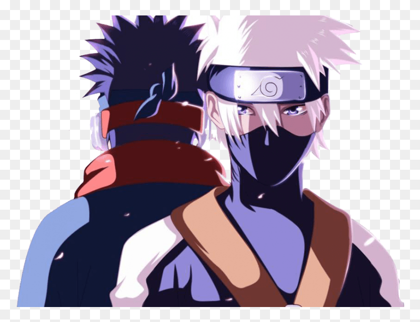 846x635 Kakashi And Obito Transparent, Helmet, Clothing, Apparel HD PNG Download