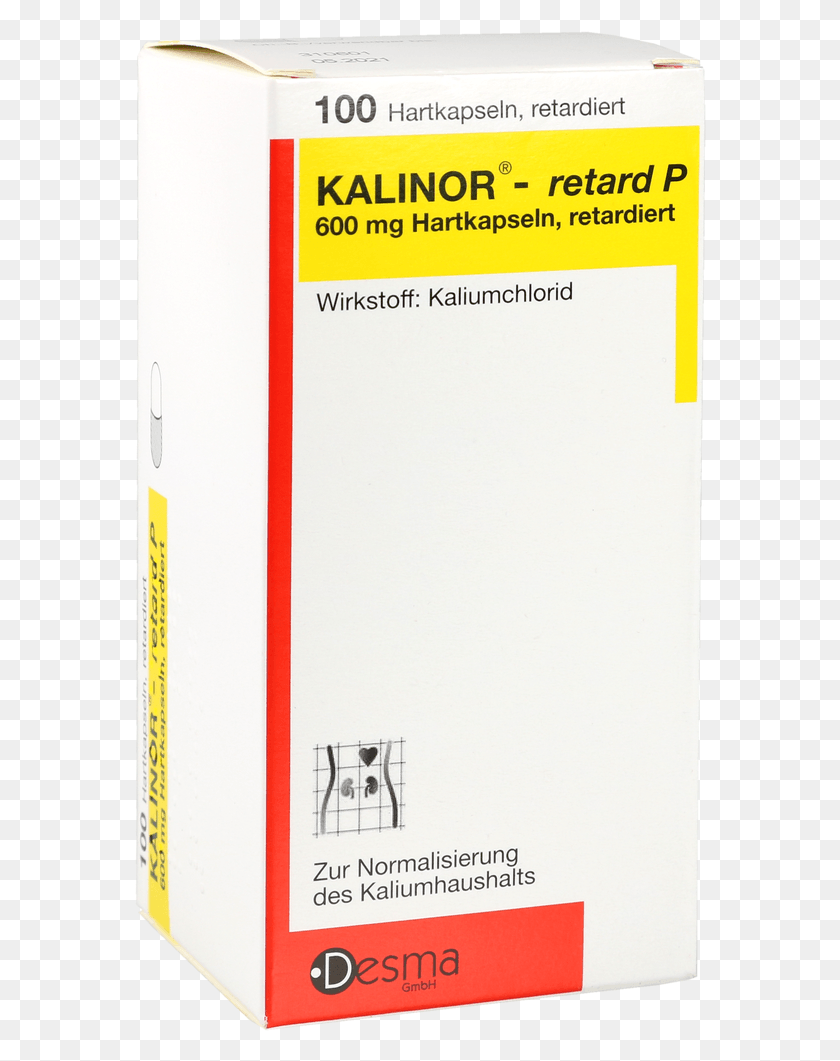 572x1001 Kalinor Retard P 600mg Hartkapseln Box, Text, White Board, File Binder HD PNG Download