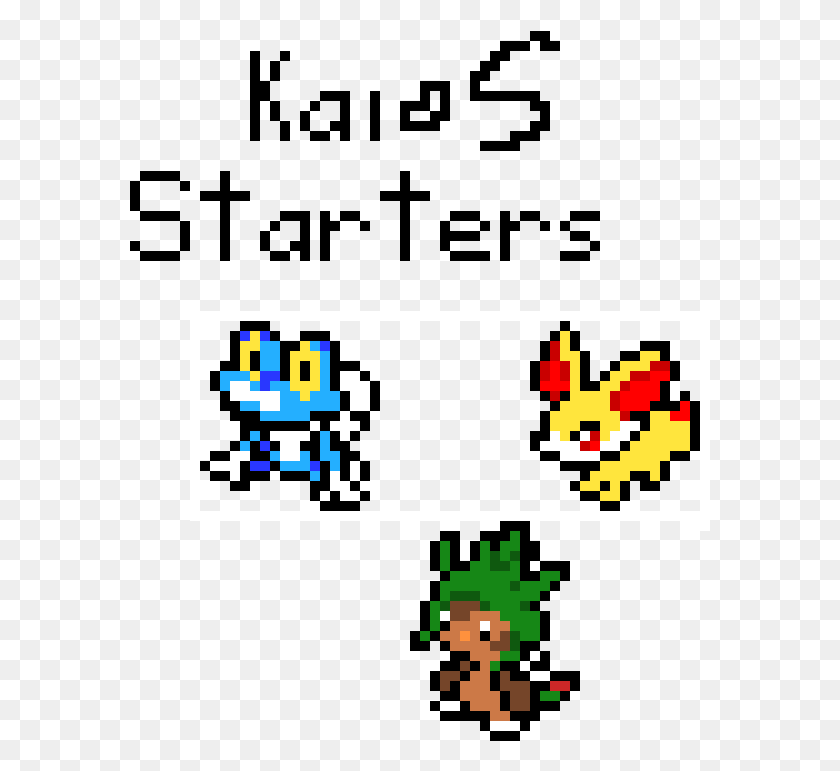 581x711 Kalos Starter Pokemon Pixel Art Pokemon Starter, Pac Man, Super Mario HD PNG Download