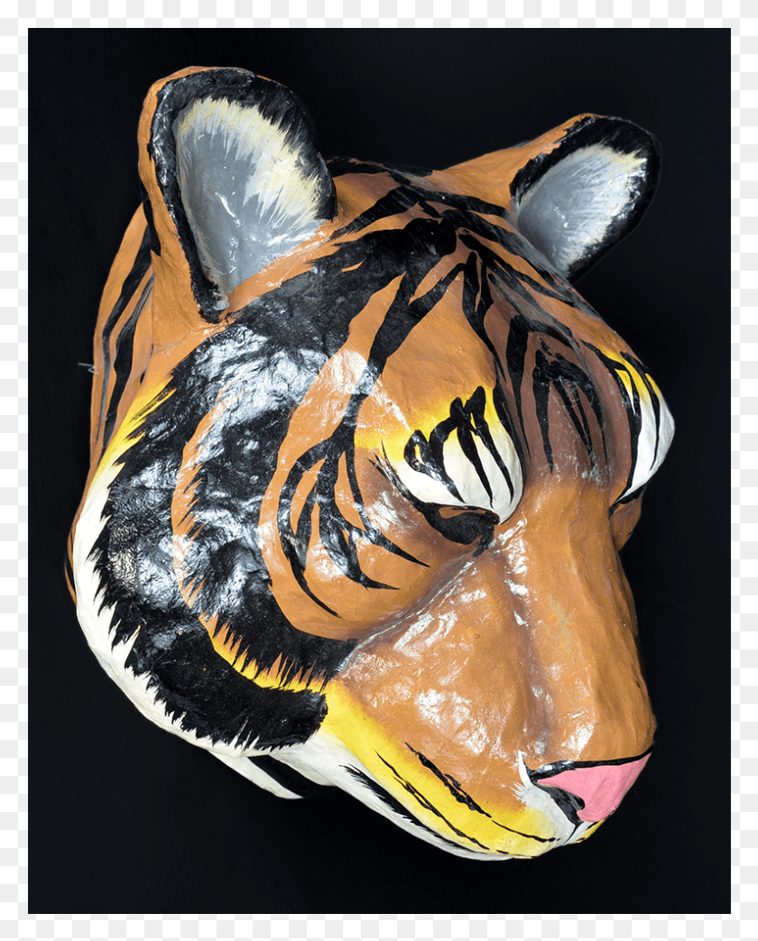 794x1001 Kanaval Tiger Face Animal Figure, Figurine, Bird HD PNG Download