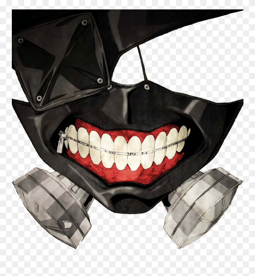 764x848 Kaneki Ken Mask Anime Tokyo Ghoul Mask, Teeth, Mouth, Lip HD PNG Download