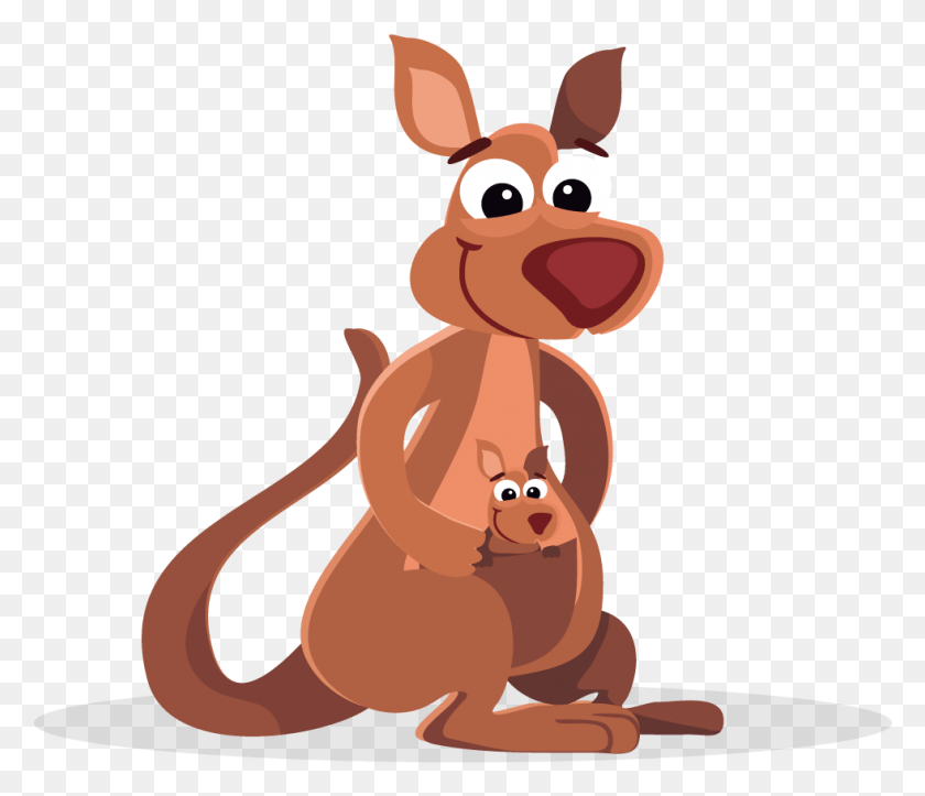 981x835 Kangaroo Free To Use Clipart Transparent Background Kangaroo Cartoon Transparent, Mammal, Animal, Wallaby HD PNG Download