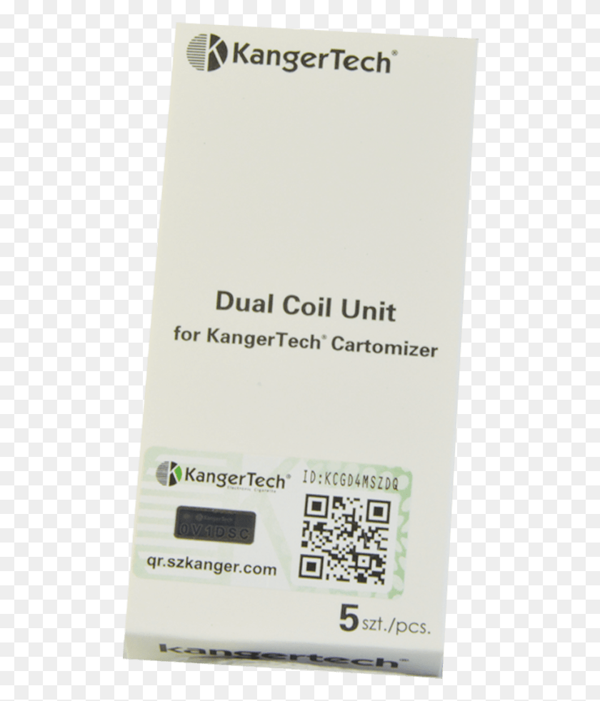 500x922 Kangertech Dual Coil Unit Kangertech, Qr Code, Text HD PNG Download