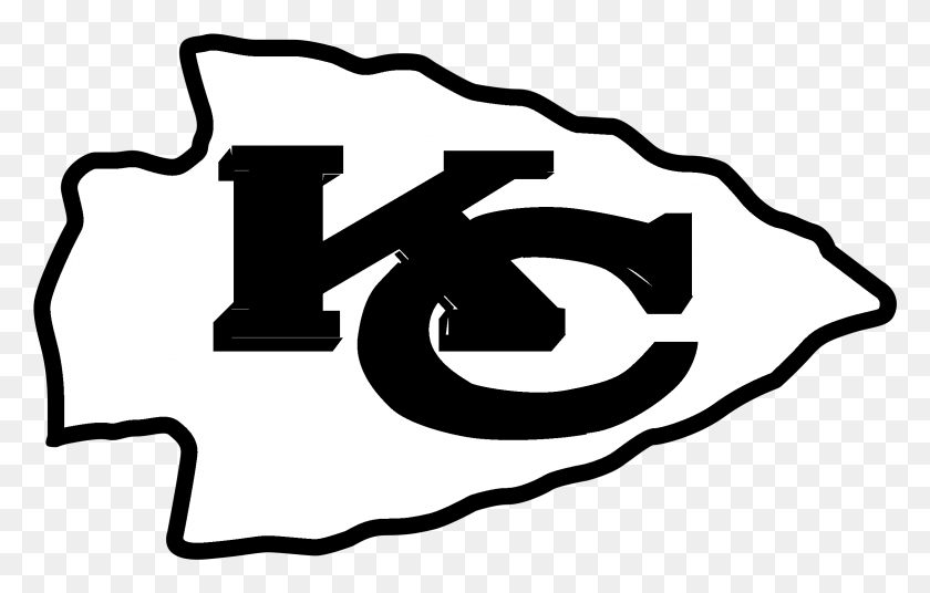 2331x1425 Kansas City Chiefs Logo Black And Ahite Kansas City Chiefs Logo, Label, Text, Stencil HD PNG Download