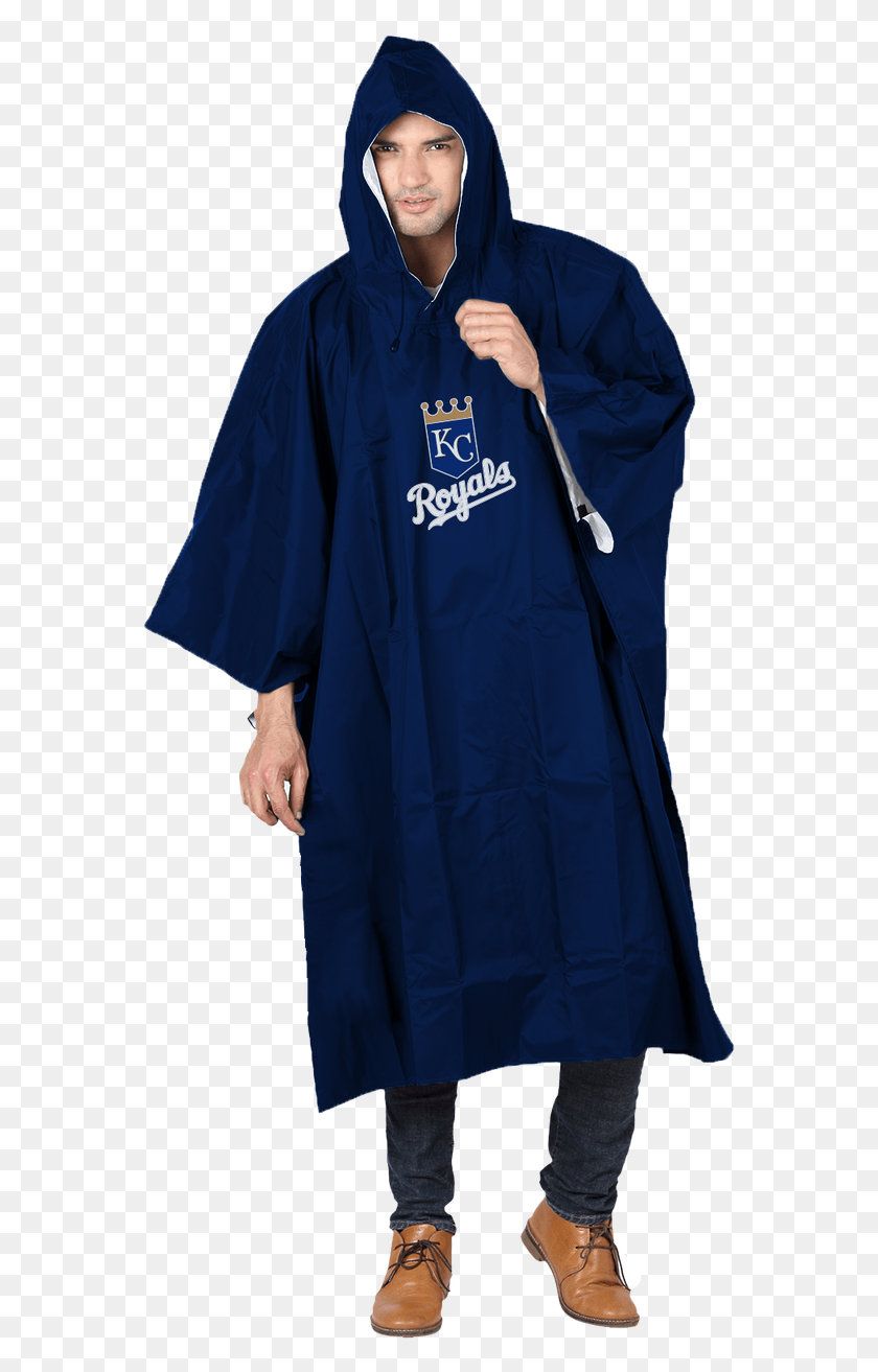 571x1253 Kansas City Royals Rain Runner Poncho By Northwest Big Poncho Bed Bath And Beyond, Clothing, Apparel, Coat HD PNG Download