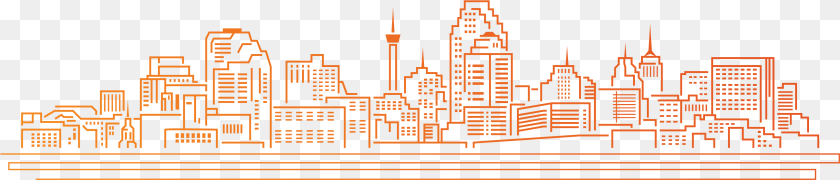 Kansas City Skyline Cartoon, Metropolis, Urban, Architecture, Building PNG