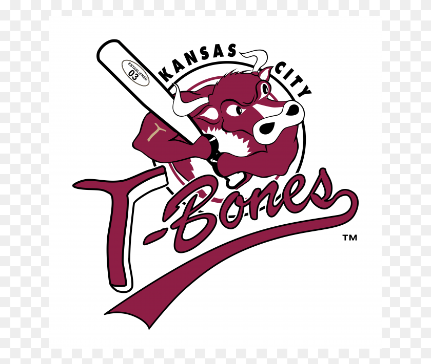 651x651 Kansas City T Bones Logo Cartoon, Label, Text, Team Sport HD PNG Download