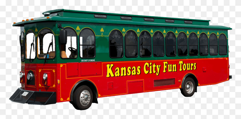 1252x569 Kansas Travel Bus Images Welcome To Kansas City Fun Kansas City Trolley, Vehicle, Transportation, Fire Truck HD PNG Download