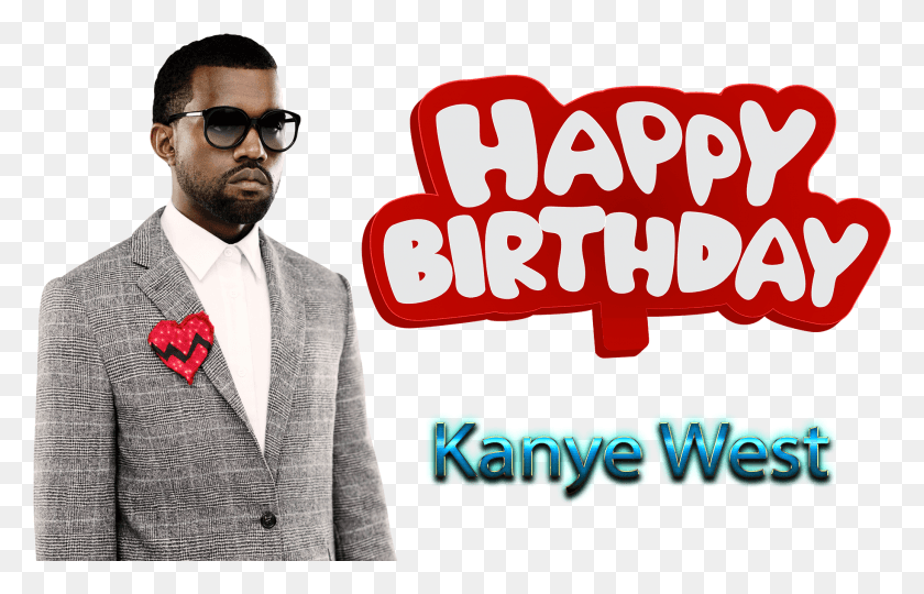 1828x1126 Kanye West Gentleman, Clothing, Apparel, Person HD PNG Download