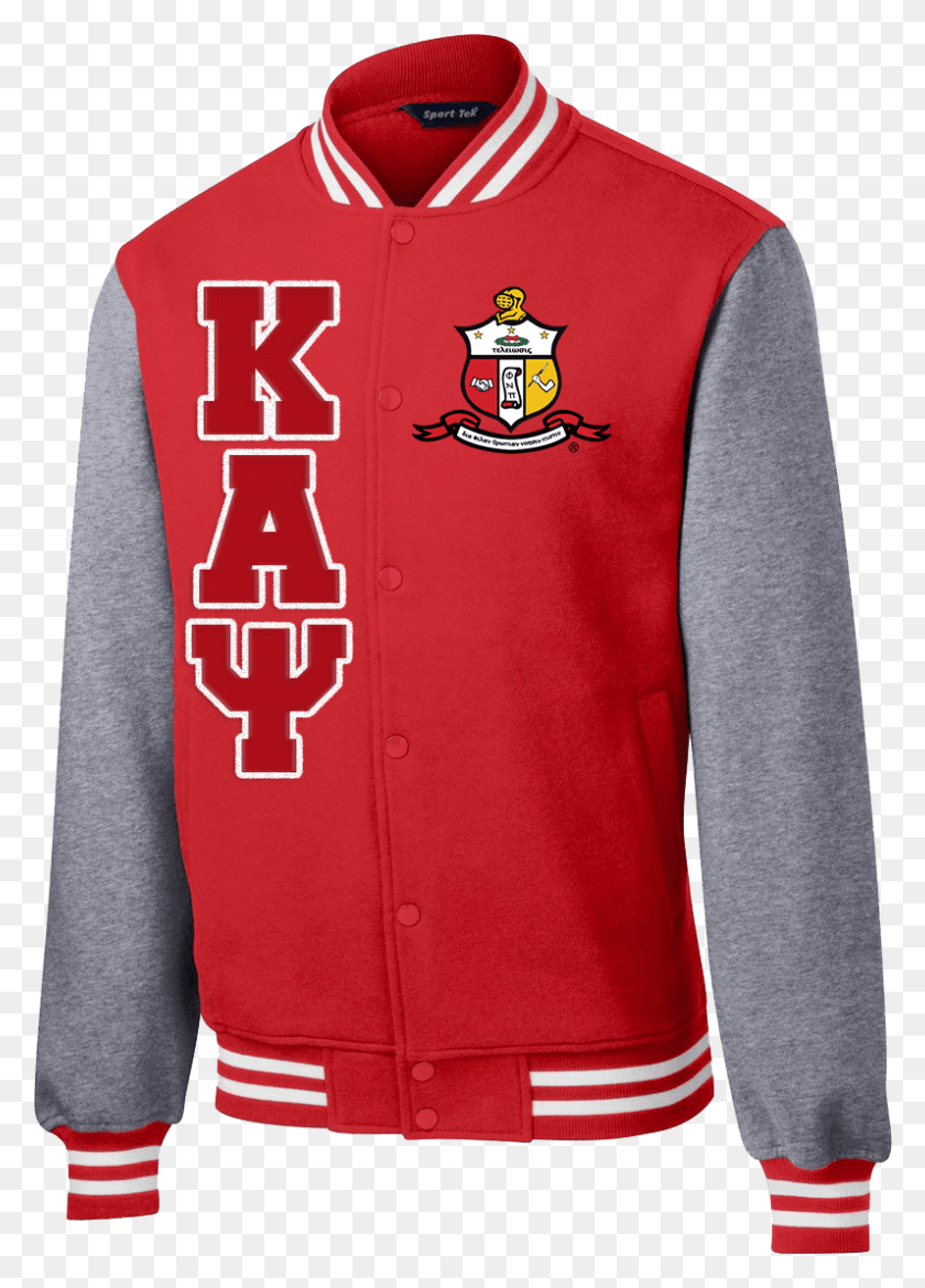 796x1132 Kappa Alpha Psi Varsity Fleece Jacket Letters Greek Varsity Greek, Clothing, Apparel, Sleeve Descargar Hd Png