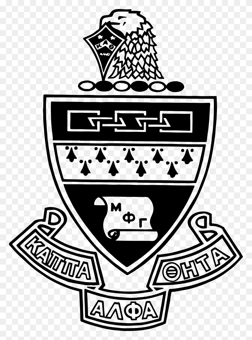 2288x3144 Kappa Alpha Theta Coat Of Arms Bw Kappa Alpha Theta Crest, Symbol, Logo, Trademark HD PNG Download