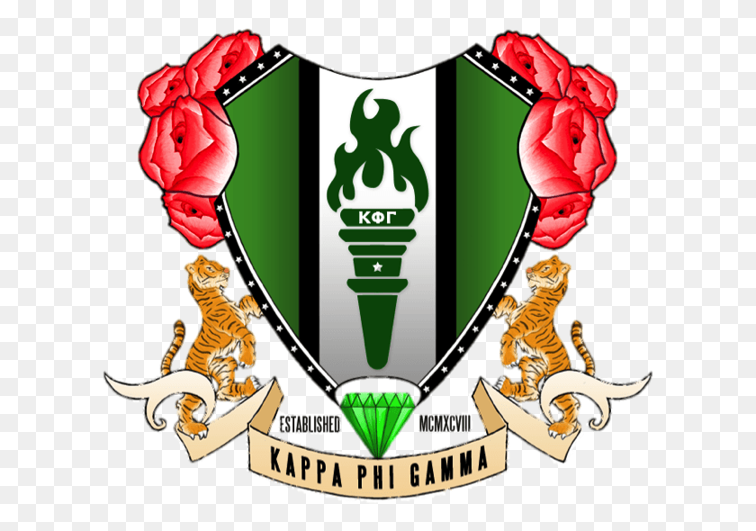 613x530 Kappa Phi Gamma Kappa Phi Gamma Símbolo, Armadura, Emblema, Tigre Hd Png