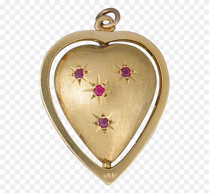 524x714 Karat Yellow Gold Reversible Heart Shaped Charmpendant Locket, Pendant, Jewelry, Accessories HD PNG Download